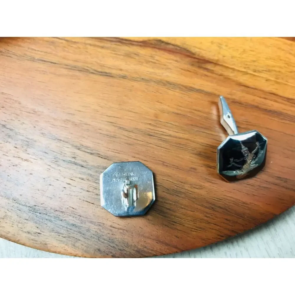 Men's Vintage 925 Siam Sterling Silver Cufflinks